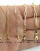 14k Yellow Gold Paperclip Chain Necklace 16" 18" 20" 24" - 1.5 mm - 6.1 mm