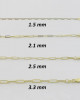 14k Yellow Gold Paperclip Chain Necklace 16" 18" 20" 24" - 1.5 mm - 6.1 mm