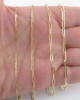 14k Yellow Gold Paperclip Chain Necklace 16" 18" 20" 24" - 1.5 mm - 6.1 mm